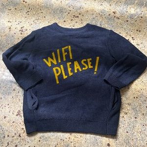 Kids Zara Sweater Navy blue and Yellow, pockets on side